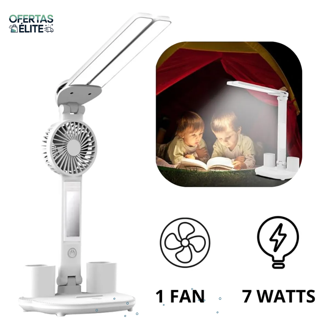 Lámpara y Ventilador 5en1