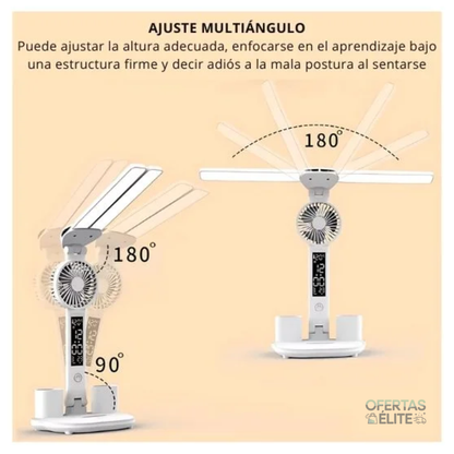 Lámpara y Ventilador 5en1